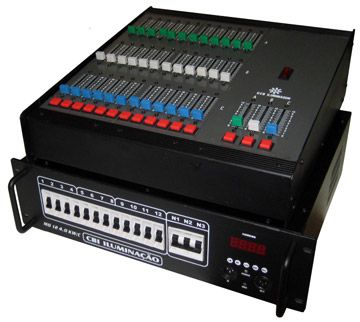 Mesa com Rack com 10 canais